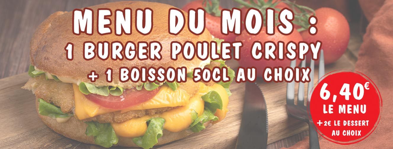 MENU DU MOIS : 