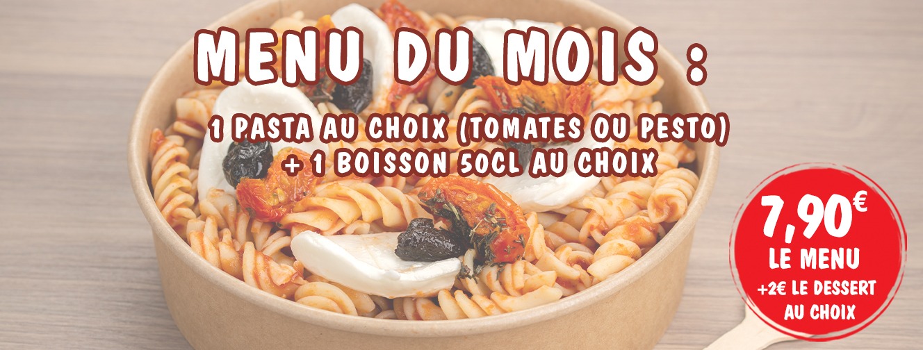 MENU DU MOIS :