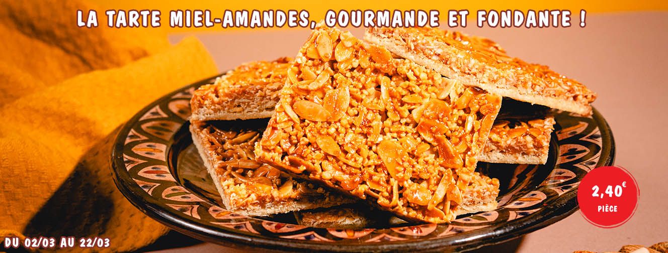 TARTE MIEL AMANDES
